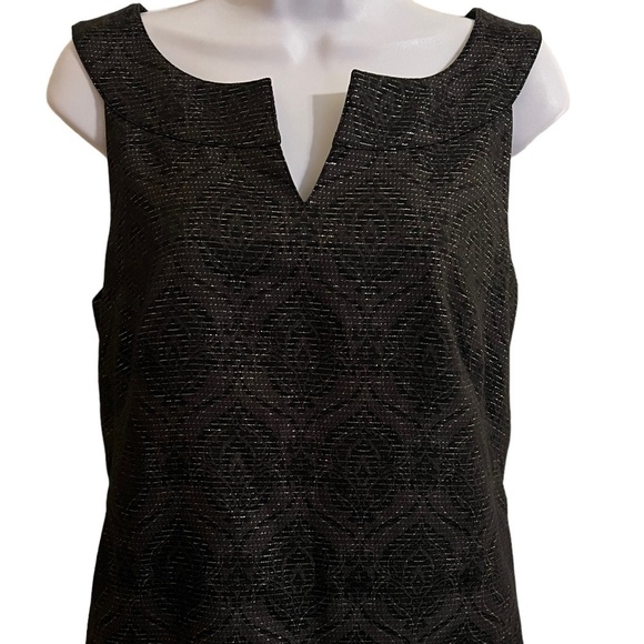 Classiques Entier | Black Cocktail Dress with Silver Damask Pattern - Picture 3 of 5